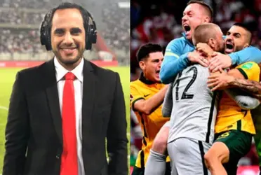 Periodista felicitó al cuadro australiano y le dejó su ‘chiquita’ a la bicolor