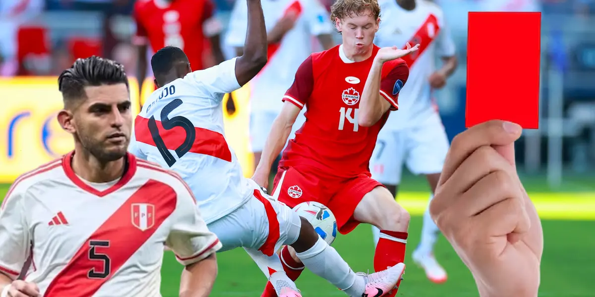 Perú dominaba el partido y Miguel Araujo se hizo expulsar tontamente