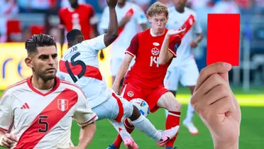 Perú dominaba el partido y Miguel Araujo se hizo expulsar tontamente