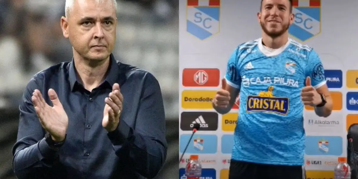 Pese a las críticas de los hinchas celestes por el fichaje de Ugarriza, Nunes lo pidió para su plantel