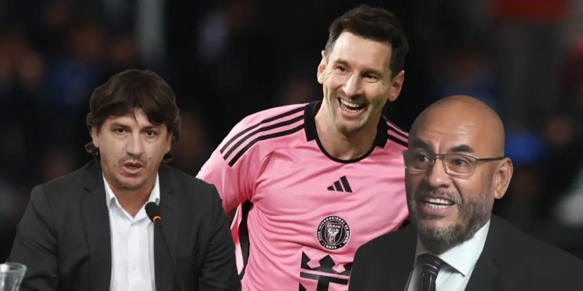 Peter Arévalo - Jean Ferrari - Lionel Messi (Foto: X)
