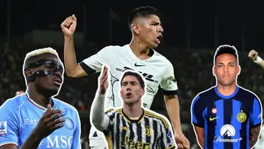Piero Quispe celebrando gol (Foto: Pumas)
