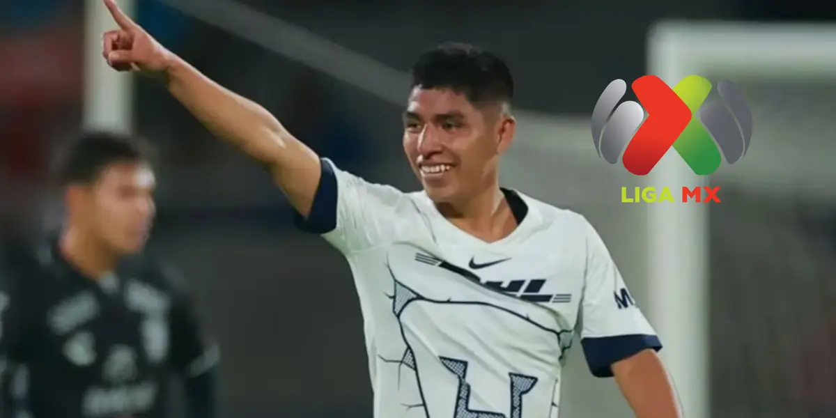 Piero Quispe con la camiseta de Pumas. FOTO: Infobae