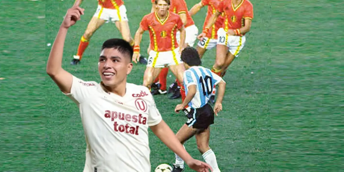 Piero Quispe deslumbró ante Mannucci y foto es comparada con la de Maradona en el Mundial 86.