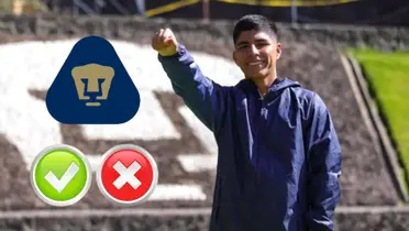 Piero Quispe en las instalaciones de los Pumas de la UNAM