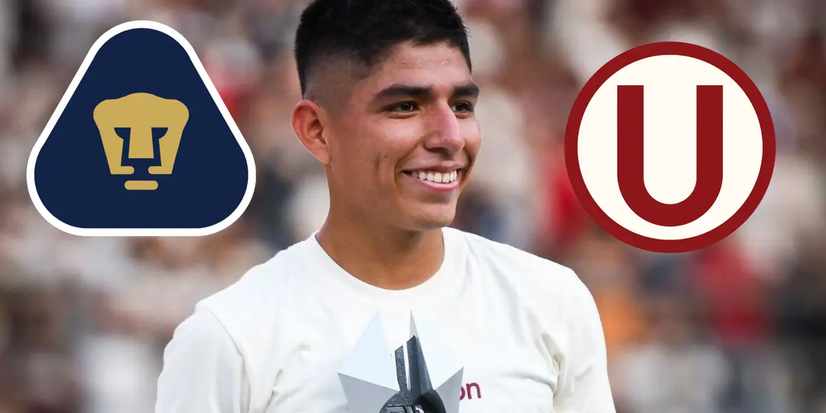 Piero Quispe está en México, pero ni así olvida a la U