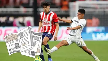 Piero Quispe jugó de titular frente al Chivas de Guadalajara