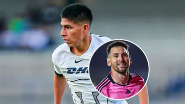 Piero Quispe - Lionel Messi (Foto: Andina)