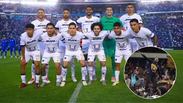 Piero Quispe posando junto a sus compañeros de Pumas (Foto: Pumas)