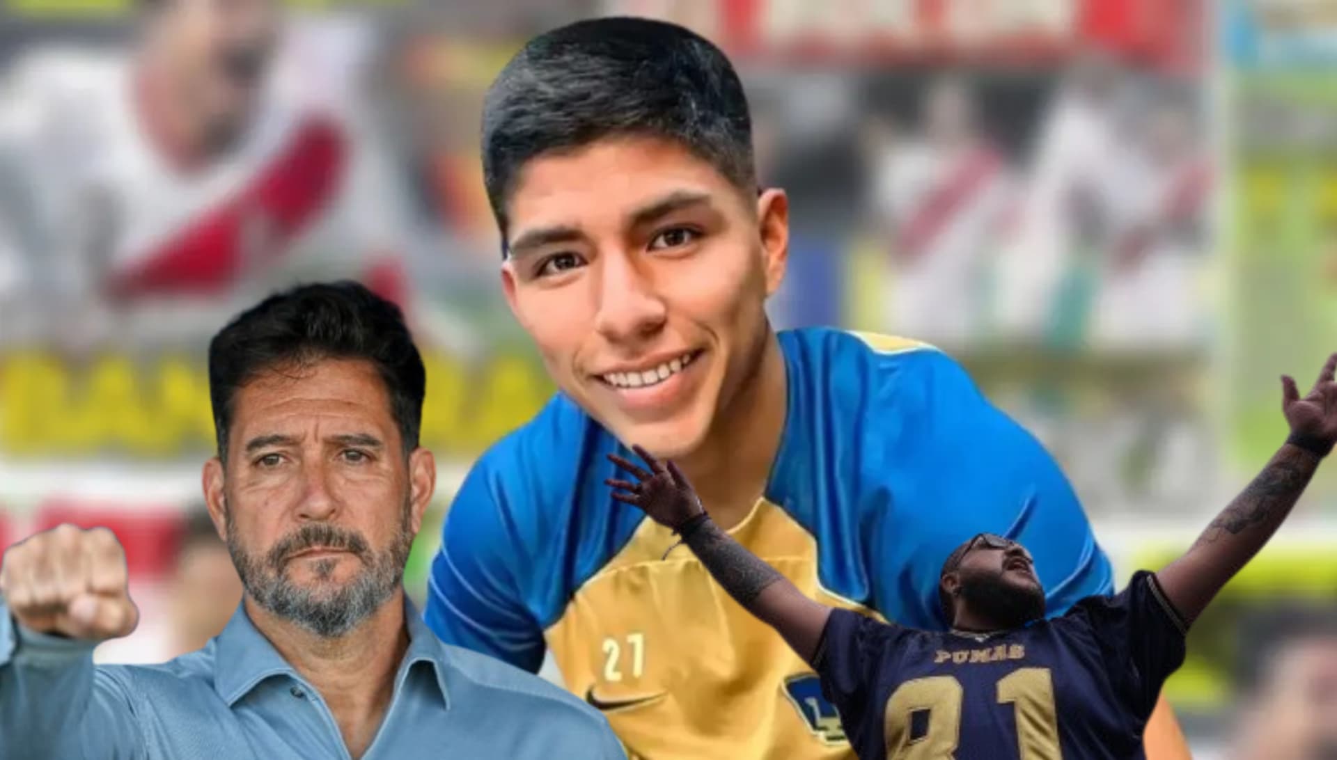 Piero Quispe visitando los colores de Pumas de México. FOTO: Somos Pumas
