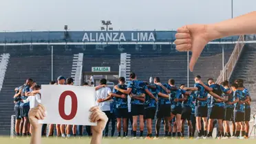 Plantel de Alianza Lima en charla técnica