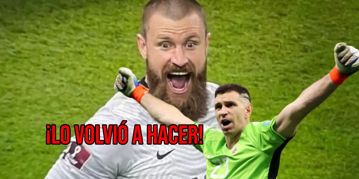 Portero australiano, quien fue héroe de la eliminación de la bicolor de Qatar 2022 lo volvió a hacer.