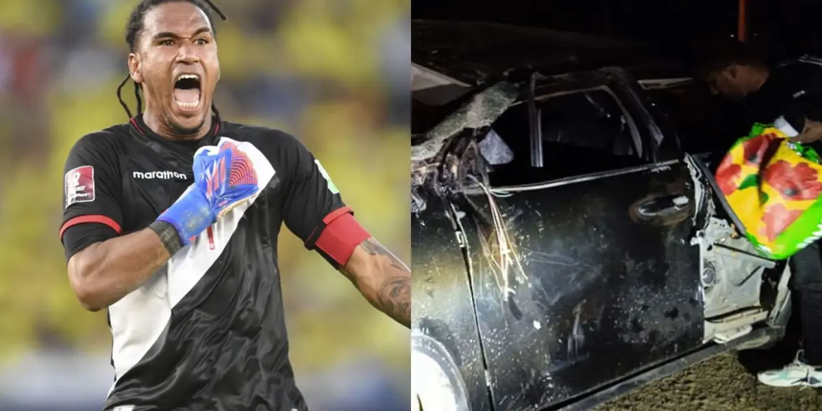 Portero peruano sufrió un grave accidente automovilístico