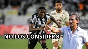 Postales del duelo entre Universitario vs Botafogo, al lado Fabián Bustos. FOTO: Depor