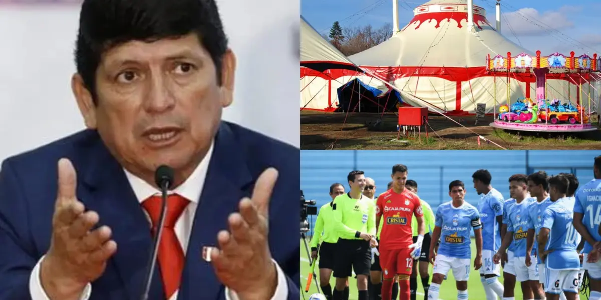 Presidente de la Federación Peruana de Fútbol y un puñal que recibió