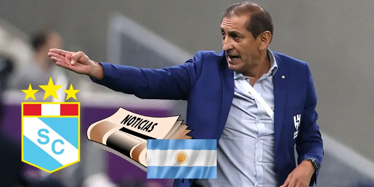 Ramón Díaz siendo entrenador del Al-Hilar de Arabia