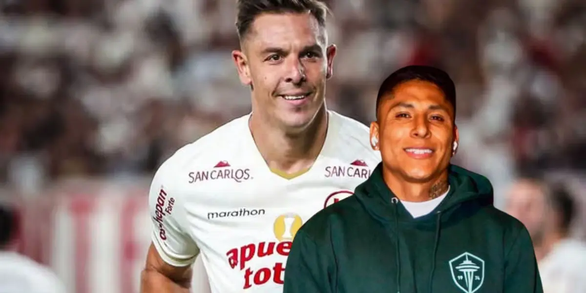 Raúl Ruidíaz - Diego Churín (Foto: X de Universitario)