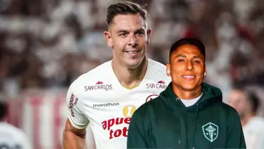 Raúl Ruidíaz - Diego Churín (Foto: X de Universitario)
