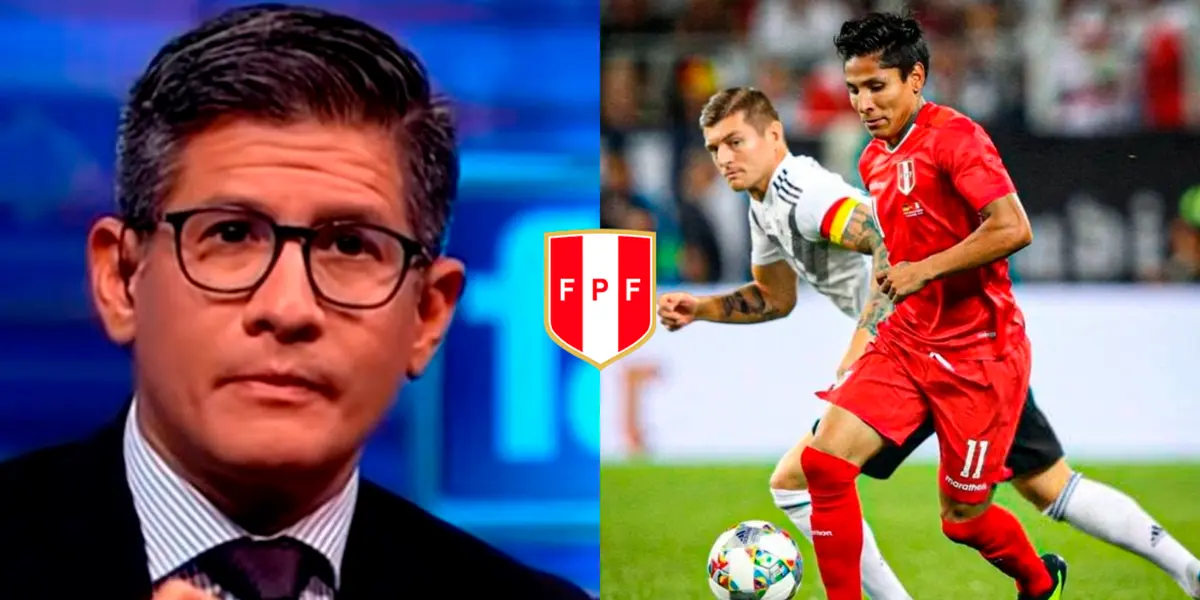 Raúl Ruidíaz no estuvo a la altura del partido ante la Selección de Alemania