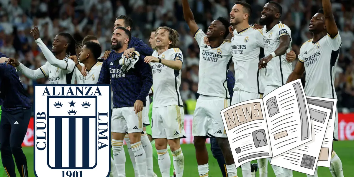 Real Madrid festejando una victoria