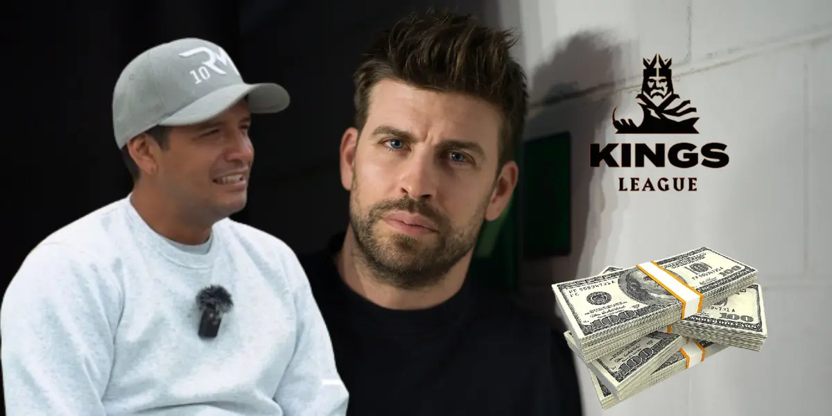 Reimond Manco, al lado Gerard Piqué.