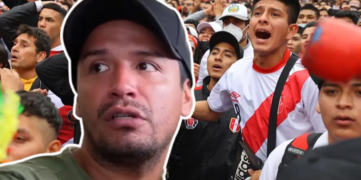 Reimond Manco con cara de sorprendido