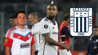 Reimond Manco feliz y Arturo Vidal preocupado
