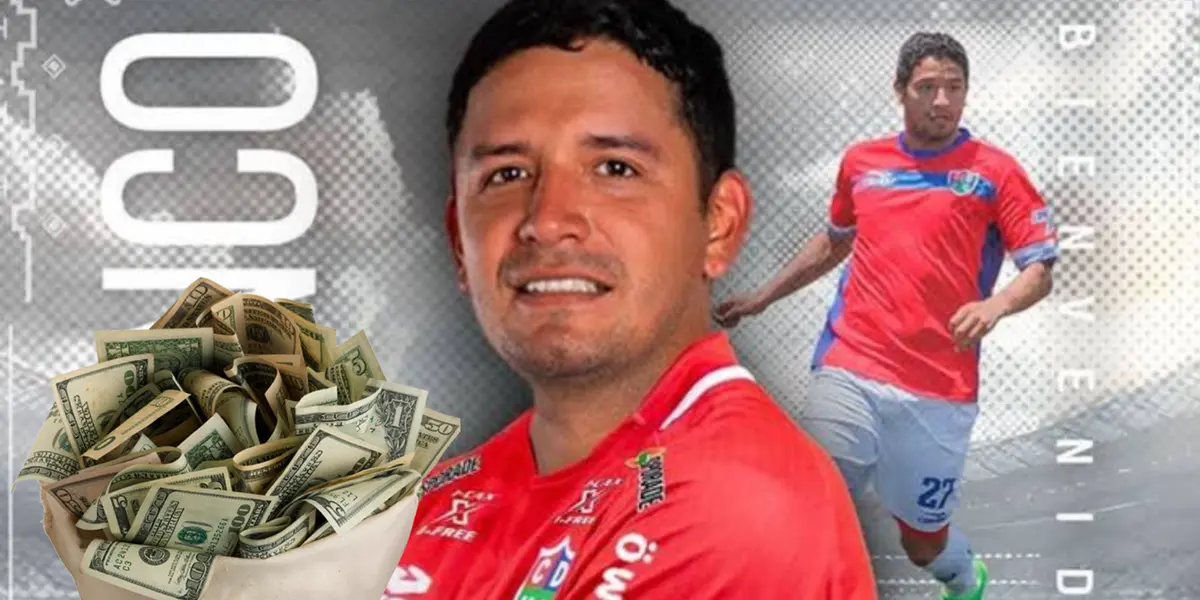 Reimond Manco siendo presentado en Unión Comercio