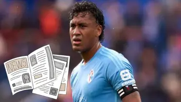 Renato Tapia con cara de preocupación