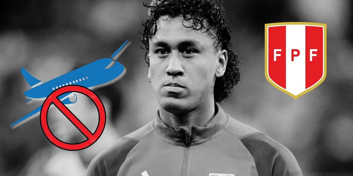 Renato Tapia en un fondo blanco y negro