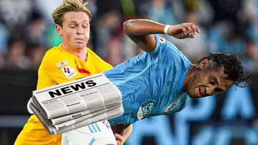 Renato Tapia jugó frente al Barcelona los 90 minutos