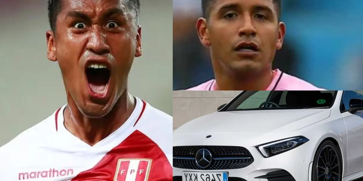 Renato Tapia maneja un modesto vehículo por las calles de España