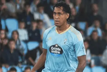 Renato Tapia recibió un terrible golpe por parte del Celta Vigo