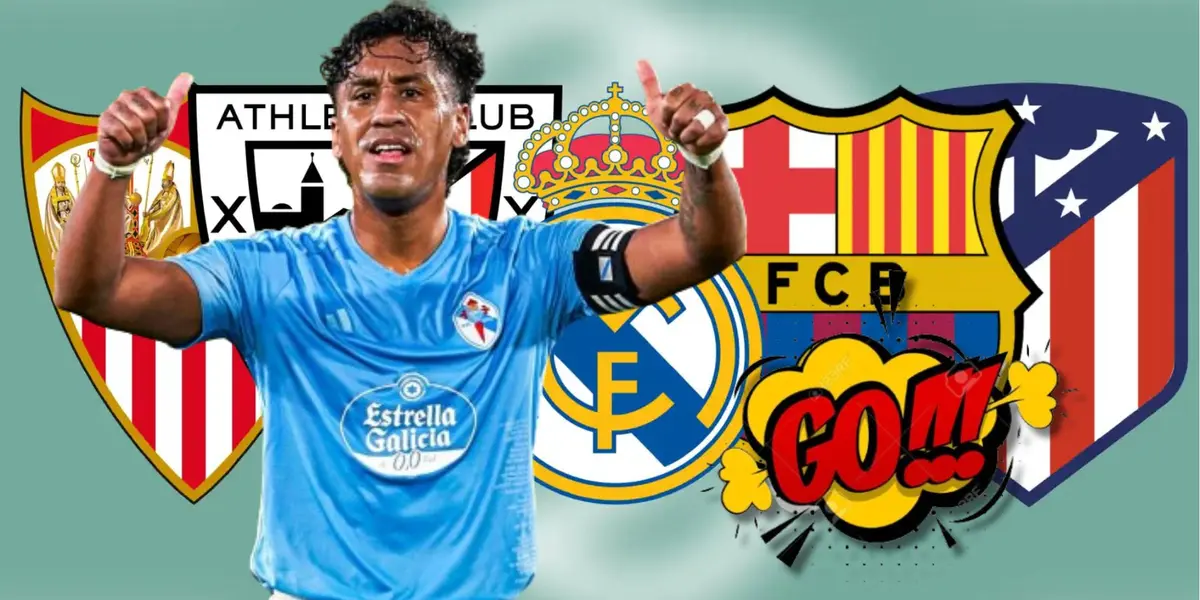 Renato Tapia vistiendo la camiseta del Celta de Vigo