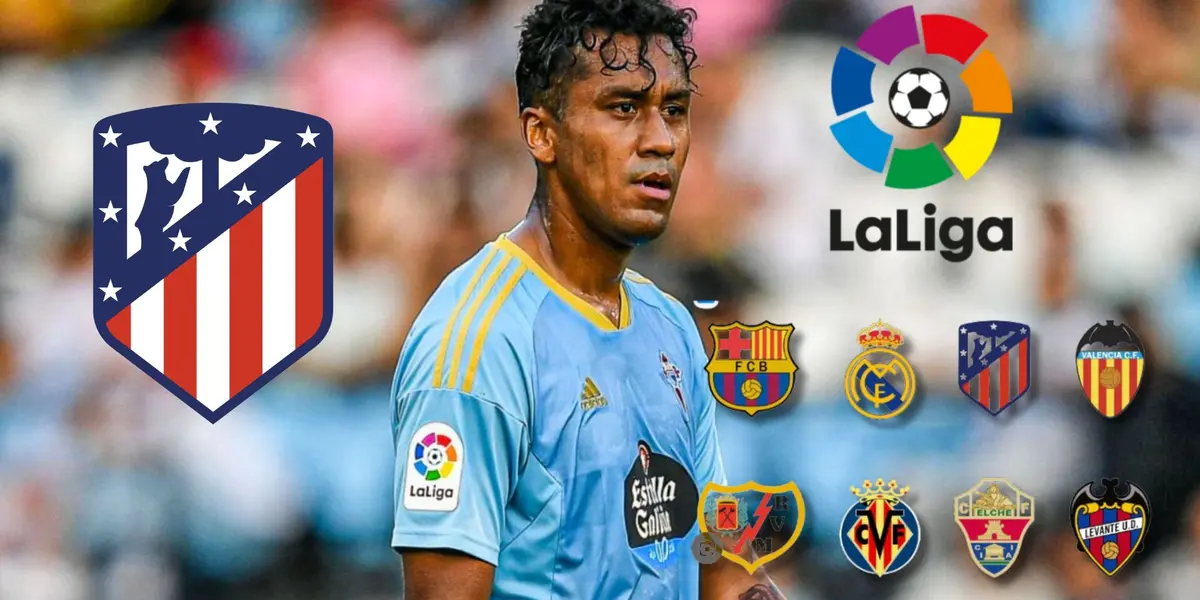 Renato Tapia vistiendo la camiseta del Celta de Vigo