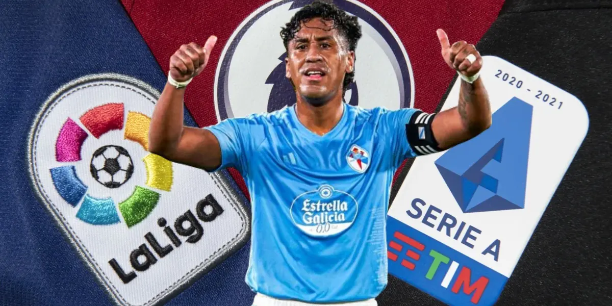 Renato Tapia vistiendo la camiseta del Celta de Vigo