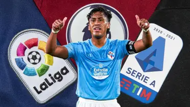 Renato Tapia vistiendo la camiseta del Celta de Vigo