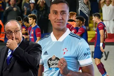Renato Tapia volvió a ser suplente y el Barcelona se la cobró con Rafa Benítez