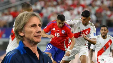 Ricardo Gareca - Alexis Sánchez - Carlos Zambrano (Foto: Conmebol)