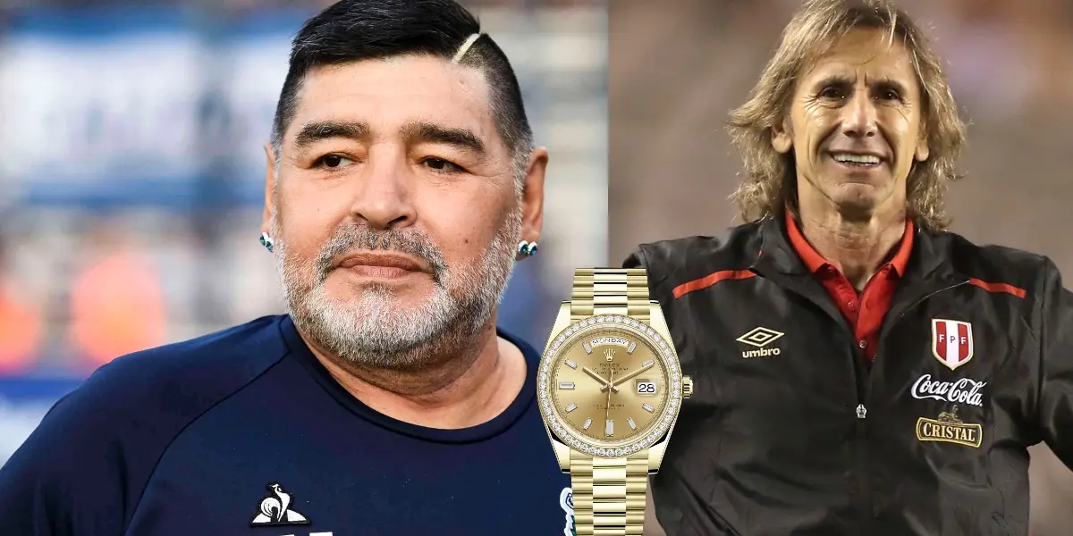 Ricardo Gareca contó cómo fue que Diego Armando Maradona decidió regalarle un lujoso rolex de oro, valorado en miles de dólares.