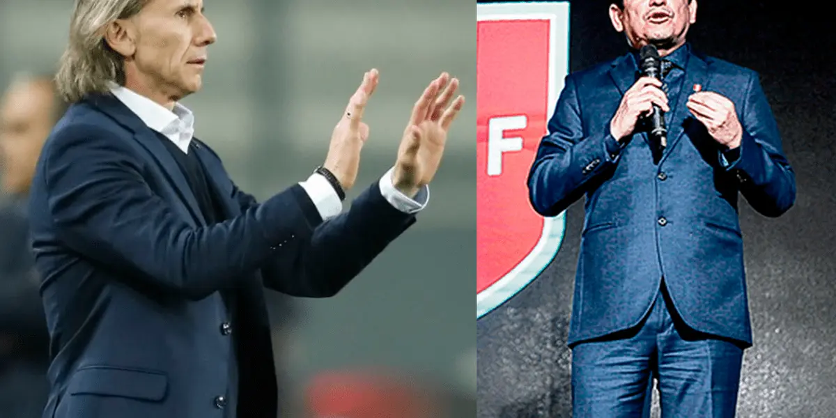 Ricardo Gareca dejó en claro que no tiene ninguna relación con Agustín Lozano