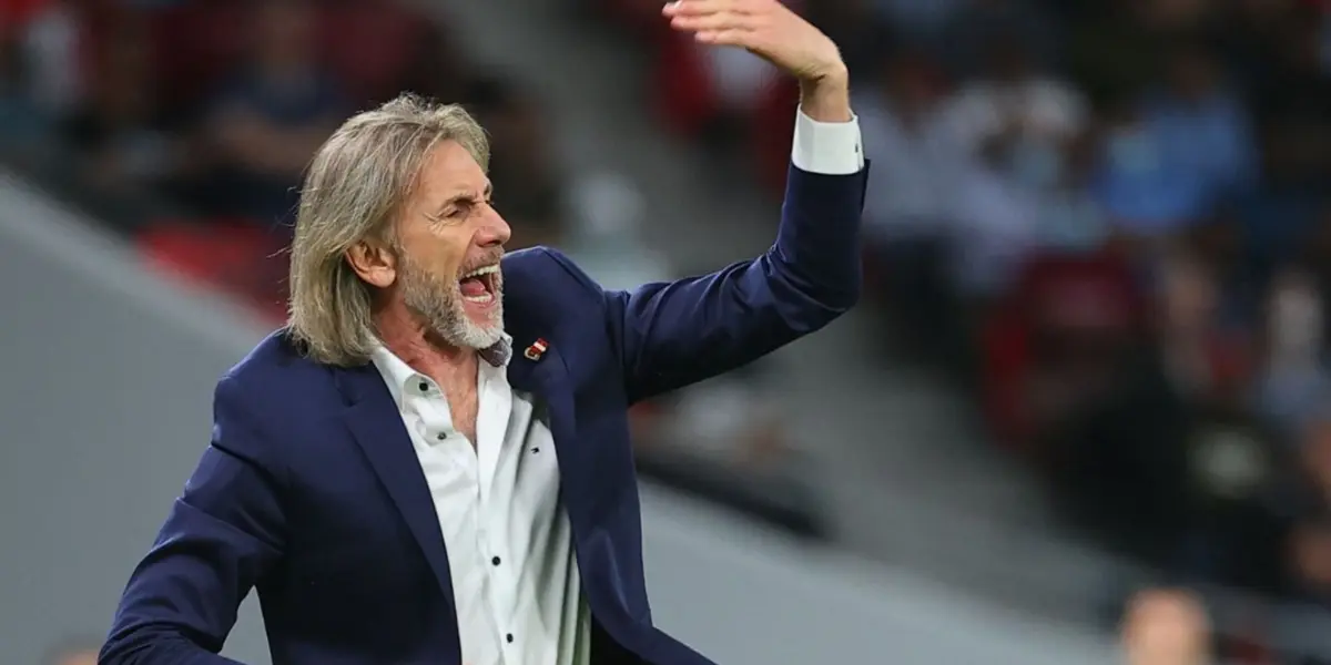 Ricardo Gareca dirigiendo a la Selección de Perú. (Foto: Andina)