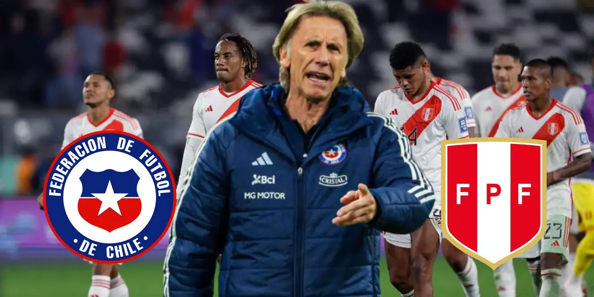 Ricardo Gareca viendo la desazón bicolor tras una derrota del 2023