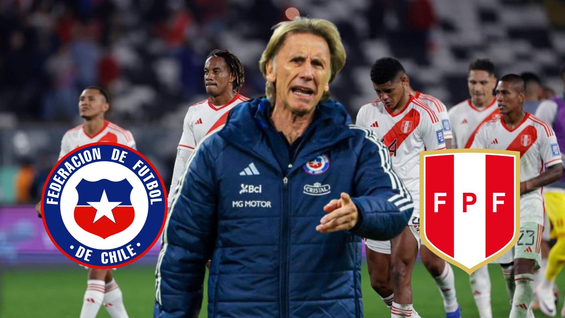 Ricardo Gareca viendo la desazón bicolor tras una derrota del 2023