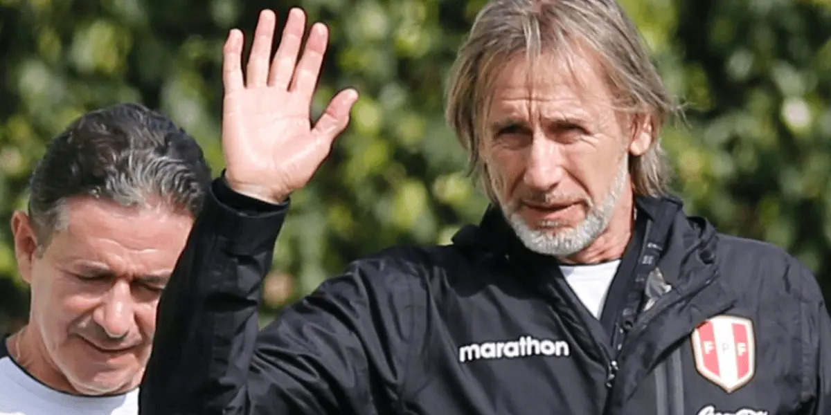 Ricardo Gareca viene conversando sobre su posible renovación de contrato con la FPF