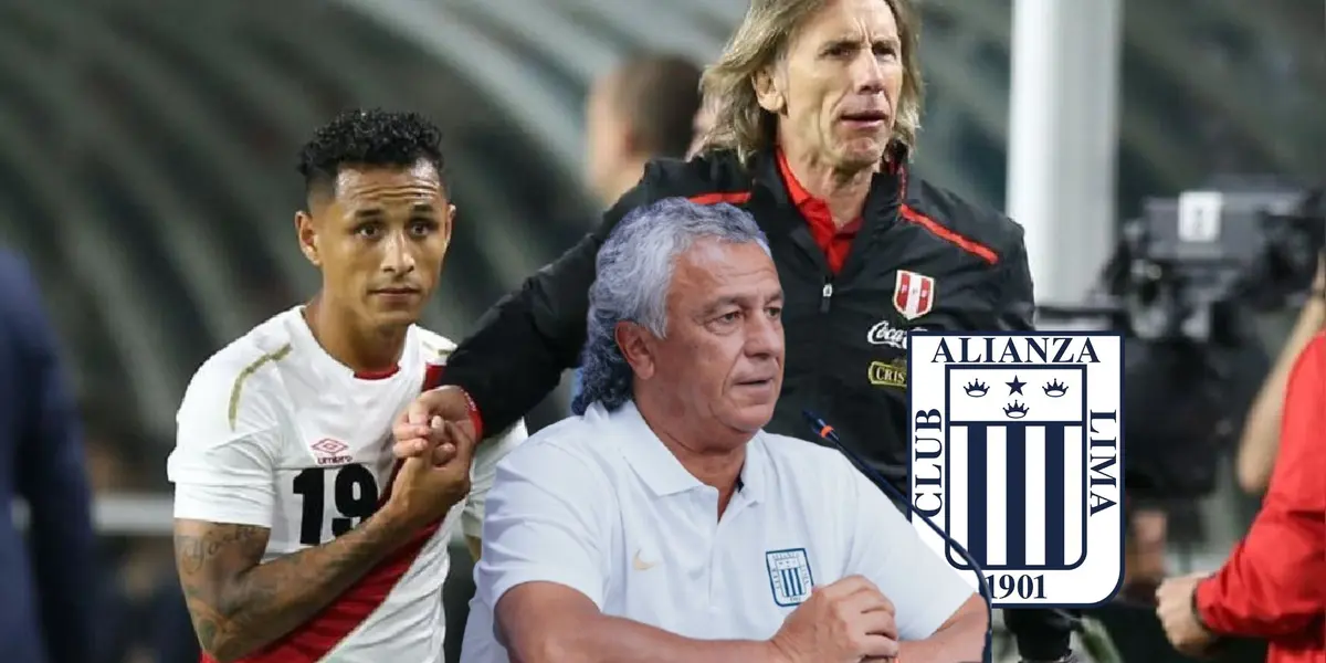 Ricardo Gareca - Yoshimar Yotún - Néstor Gorosito (Foto: X)