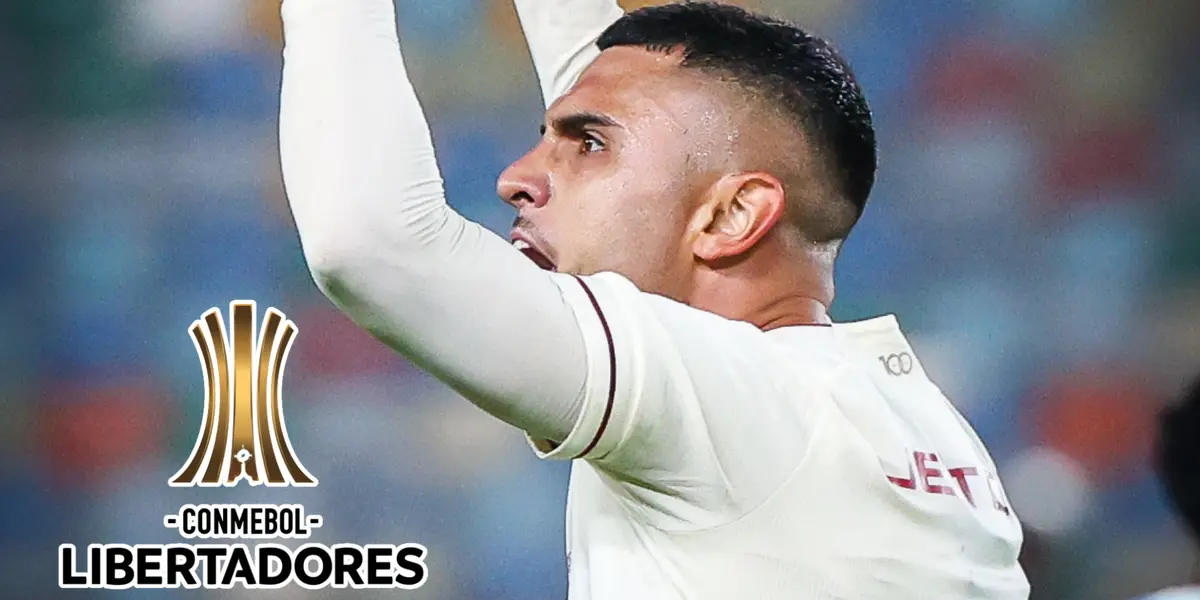 Rodrigo Ureña celebrando gol (Foto: Universitario de Deportes)