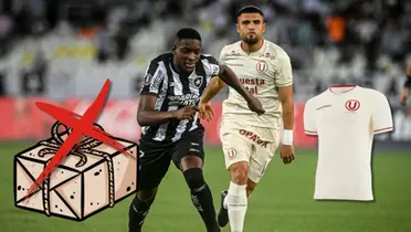 Rodrigo Ureña en una jugada de hoy en el Botafogo vs Universitario