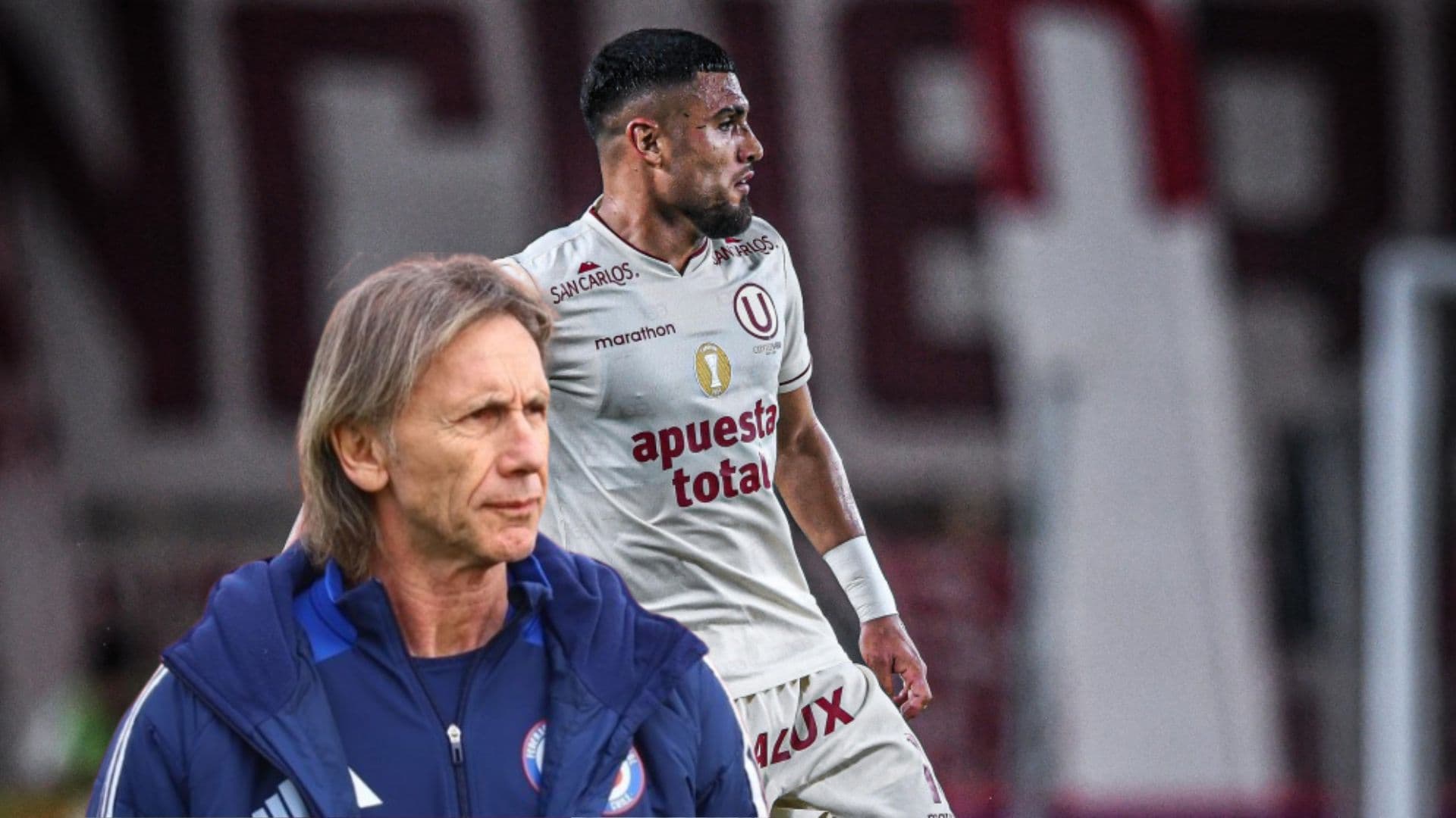 Rodrigo Ureña - Ricardo Gareca (Foto: X)