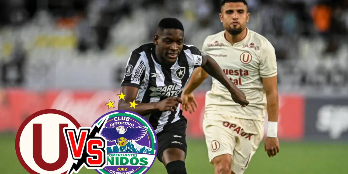 Rodrigo Ureña siguiendo al jugador de Botafogo